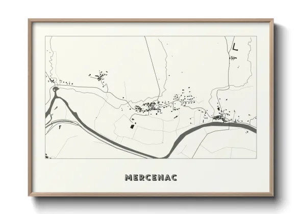 Une affiche de carte sur Mercenac