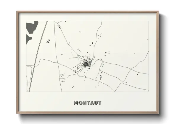 Une affiche de carte sur Montaut