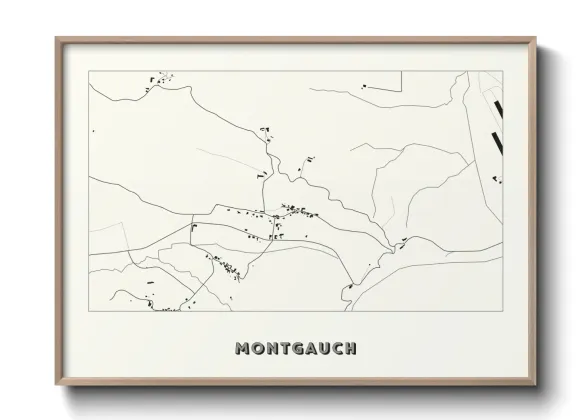 Une affiche de carte sur Montgauch