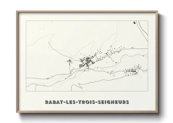 Une affiche de carte sur Rabat-les-Trois-Seigneurs