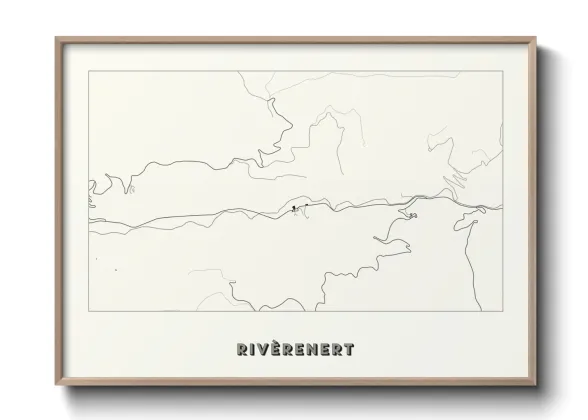 Une affiche de carte sur Rivèrenert