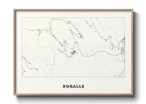 Une affiche de carte sur Rogalle