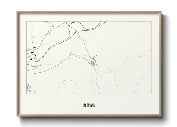 Une affiche de carte sur Sem