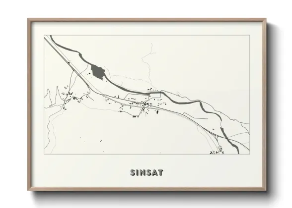 Une affiche de carte sur Sinsat