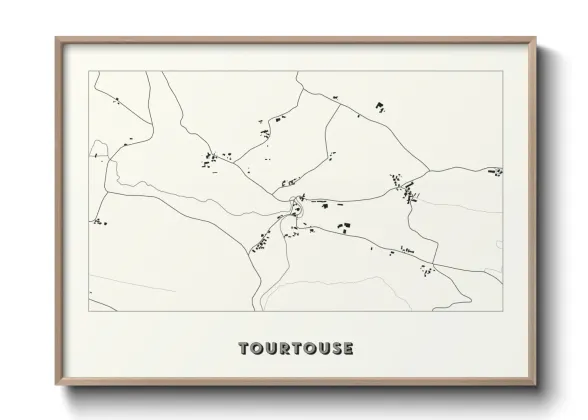 Une affiche de carte sur Tourtouse