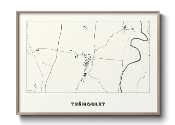 Une affiche de carte sur Trémoulet