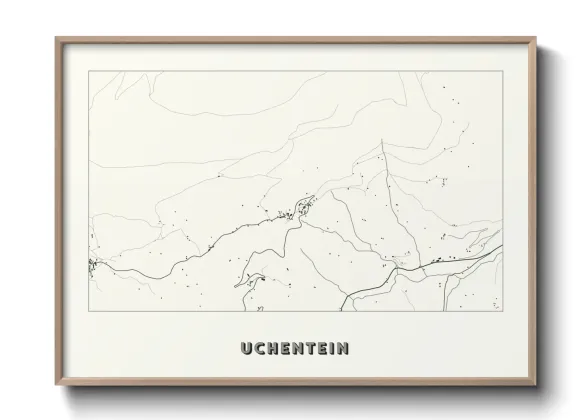 Une affiche de carte sur Uchentein
