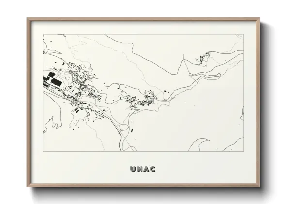 Une affiche de carte sur Unac