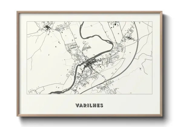 Une affiche de carte sur Varilhes