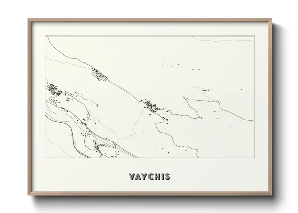 Une affiche de carte sur Vaychis
