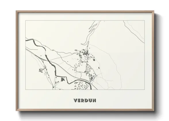 Une affiche de carte sur Verdun