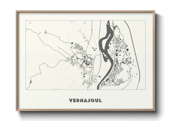 Une affiche de carte sur Vernajoul
