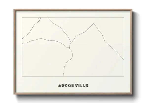 Une affiche de carte sur Arconville