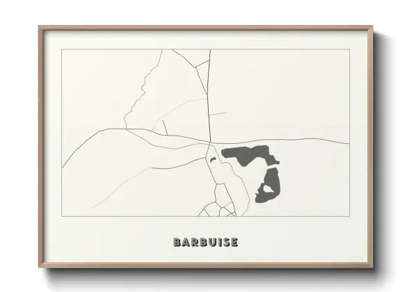 Une affiche de carte sur Barbuise