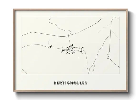 Une affiche de carte sur Bertignolles