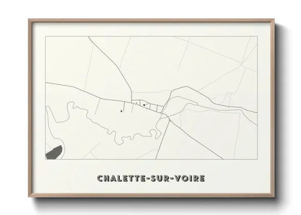 Une affiche de carte sur Chalette-sur-Voire