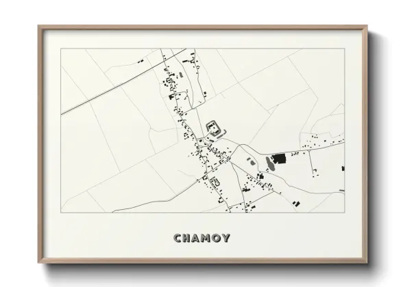 Une affiche de carte sur Chamoy