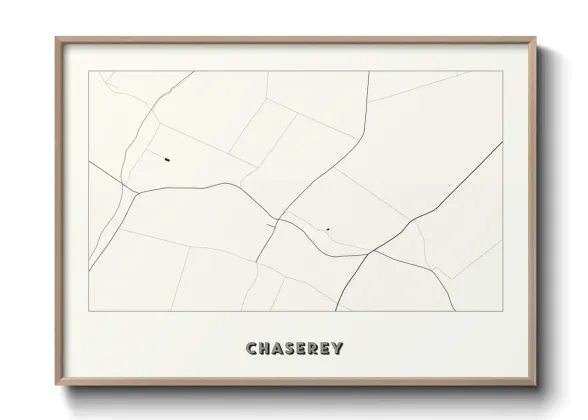Une affiche de carte sur Chaserey