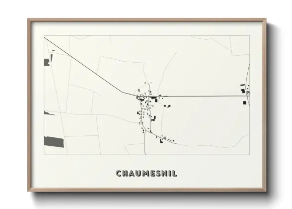 Une affiche de carte sur Chaumesnil