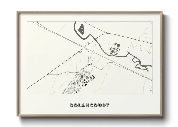 Une affiche de carte sur Dolancourt