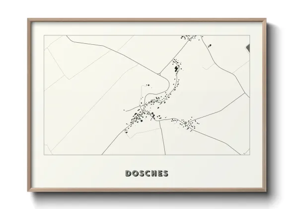 Une affiche de carte sur Dosches