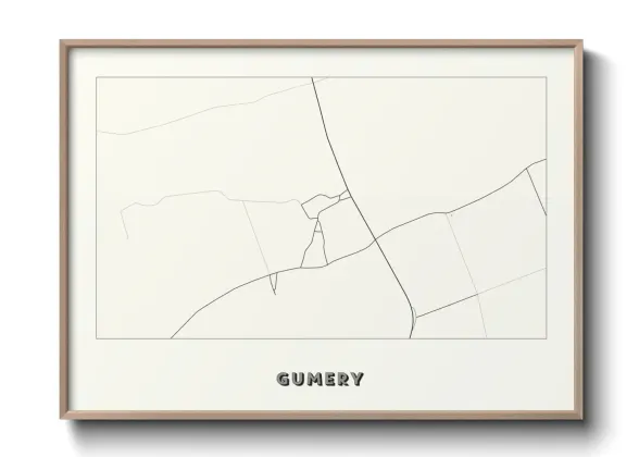 Une affiche de carte sur Gumery