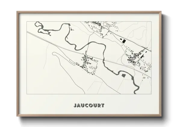 Une affiche de carte sur Jaucourt