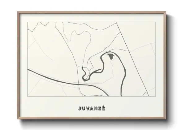 Une affiche de carte sur Juvanzé