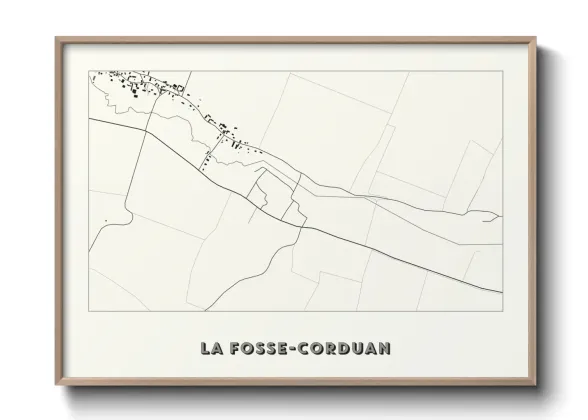 Une affiche de carte sur La Fosse-Corduan