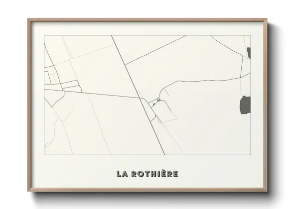 Une affiche de carte sur La Rothière