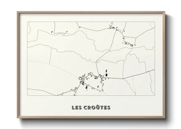 Une affiche de carte sur Les Croûtes