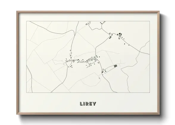 Une affiche de carte sur Lirey