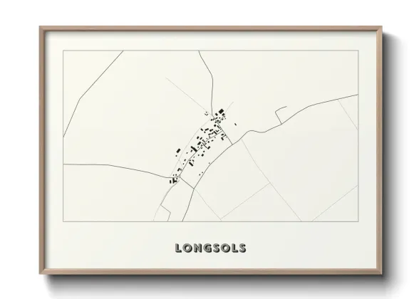 Une affiche de carte sur Longsols