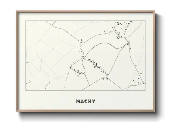 Une affiche de carte sur Machy