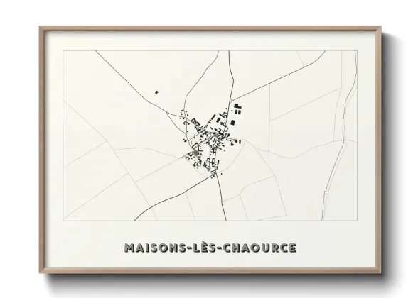 Une affiche de carte sur Maisons-lès-Chaource