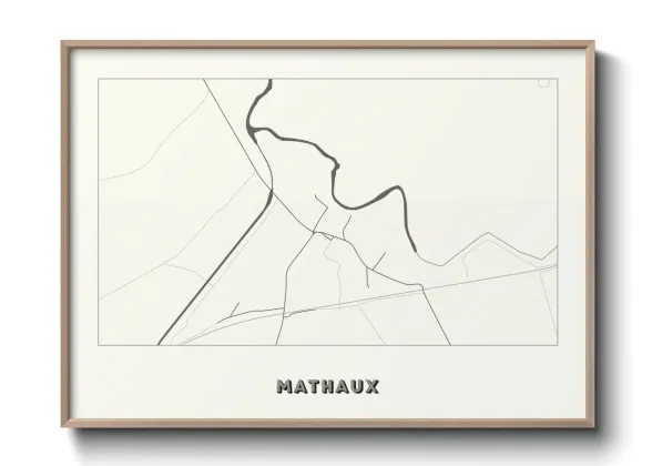 Une affiche de carte sur Mathaux