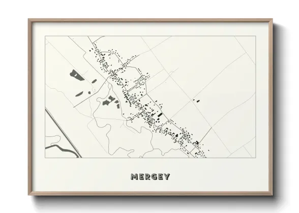 Une affiche de carte sur Mergey