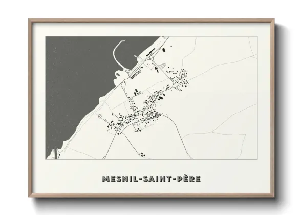 Une affiche de carte sur Mesnil-Saint-Père