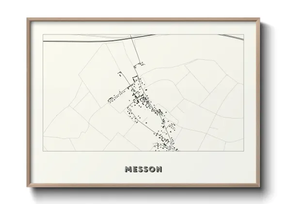 Une affiche de carte sur Messon