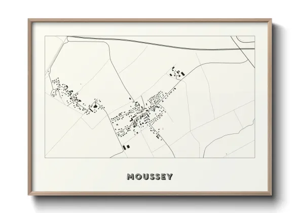 Une affiche de carte sur Moussey