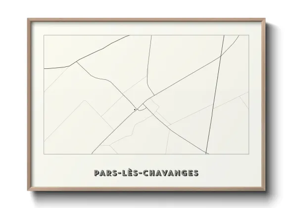 Une affiche de carte sur Pars-lès-Chavanges