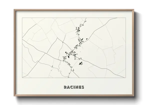 Une affiche de carte sur Racines