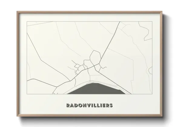 Une affiche de carte sur Radonvilliers