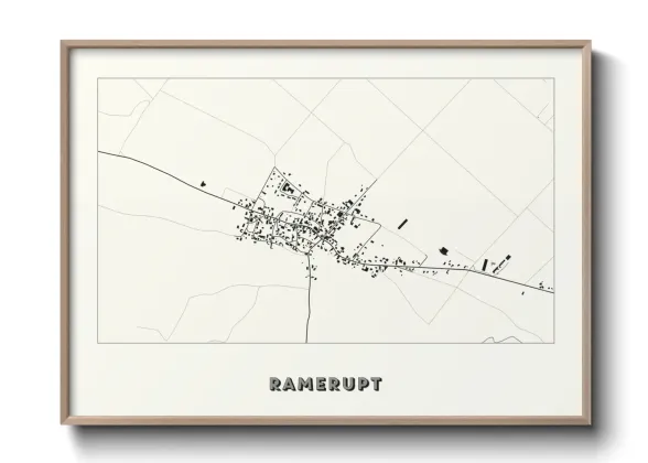 Une affiche de carte sur Ramerupt