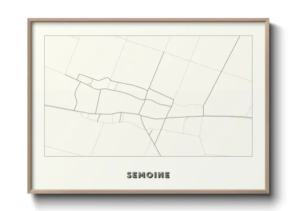 Une affiche de carte sur Semoine