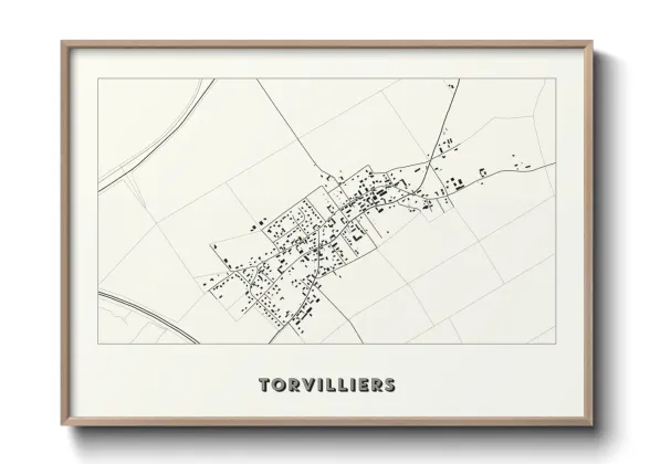 Une affiche de carte sur Torvilliers