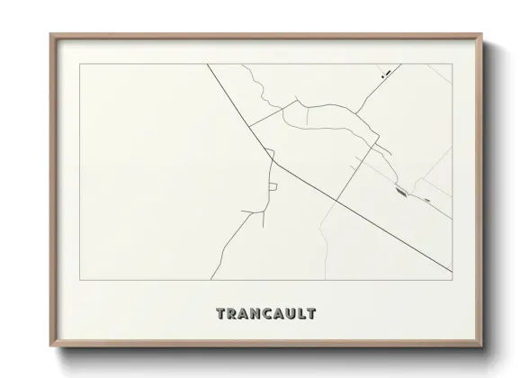 Une affiche de carte sur Trancault