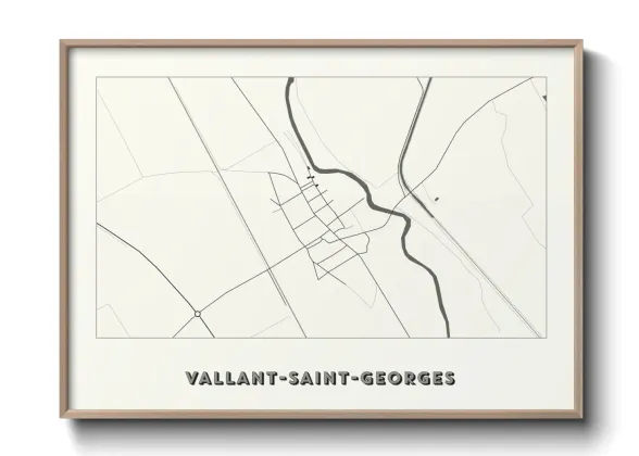 Une affiche de carte sur Vallant-Saint-Georges