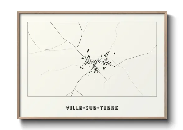 Une affiche de carte sur Ville-sur-Terre