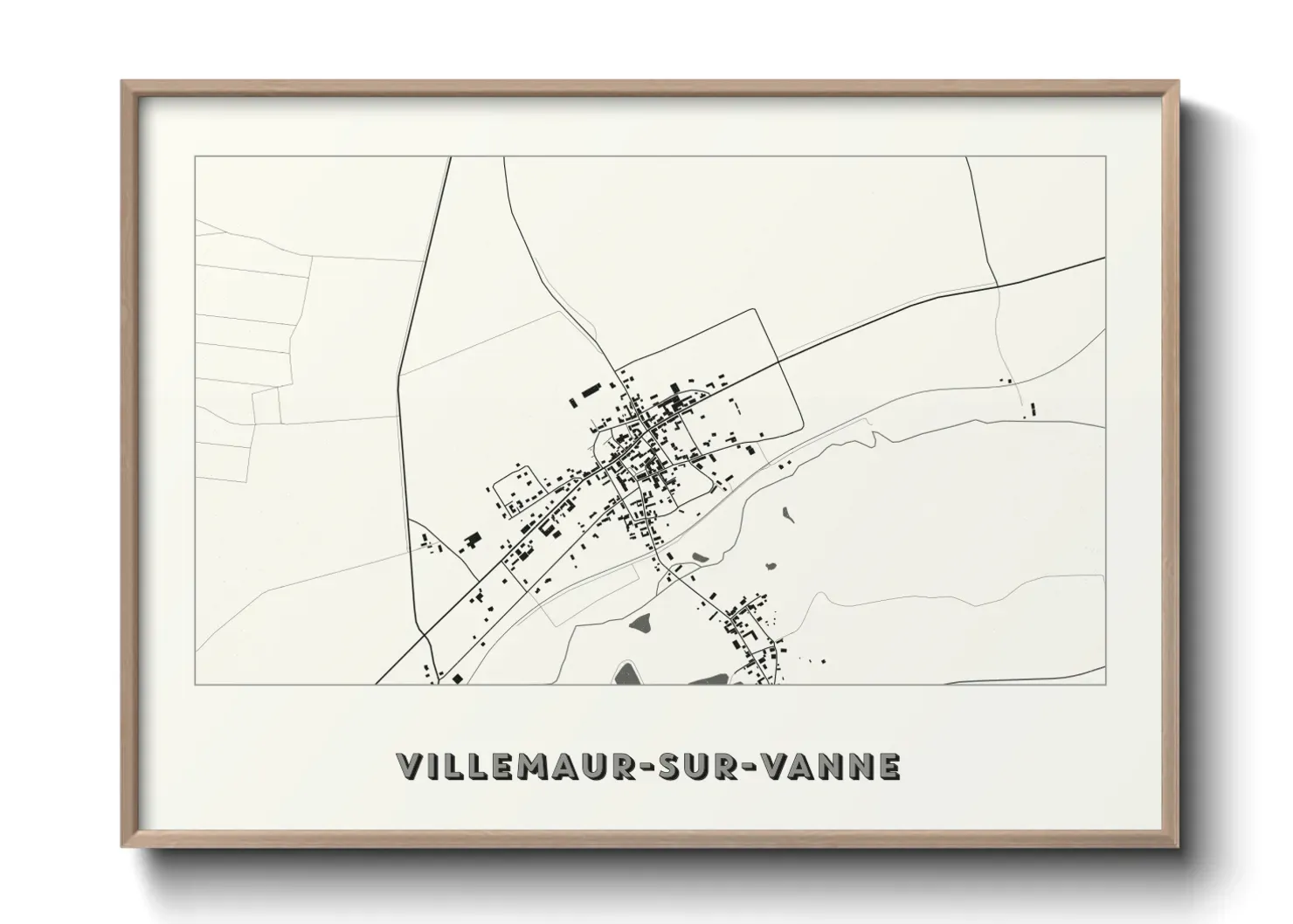 Un poster carteVillemaur-sur-Vanne